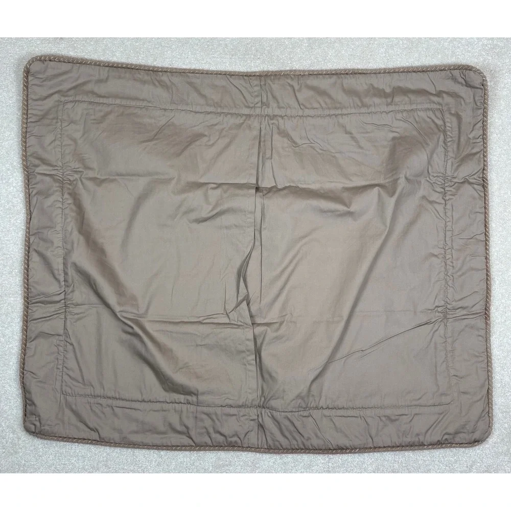 Nobility Standard Beige Corduroy‎ Pillow Sham Cover Set 2 Cotton